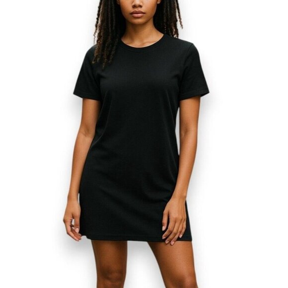 Acne Studios Trivial Black Draped Shift Dress Minimalist LBD - Picture 1 of 12